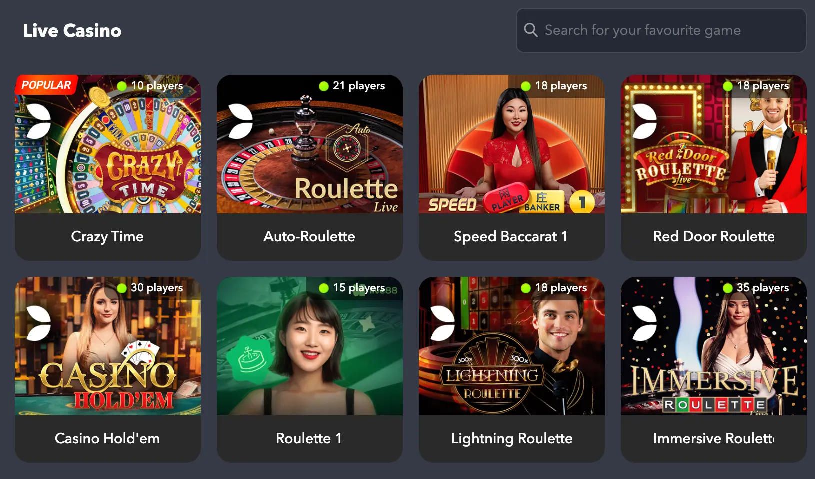 Live casino experience on Sportybet Nigeria